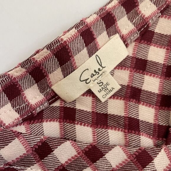 Easel Los Angeles Anthropologie EMBROIDERED Shirt Baggy Oversized Boho Fairycore - Picture 10 of 11